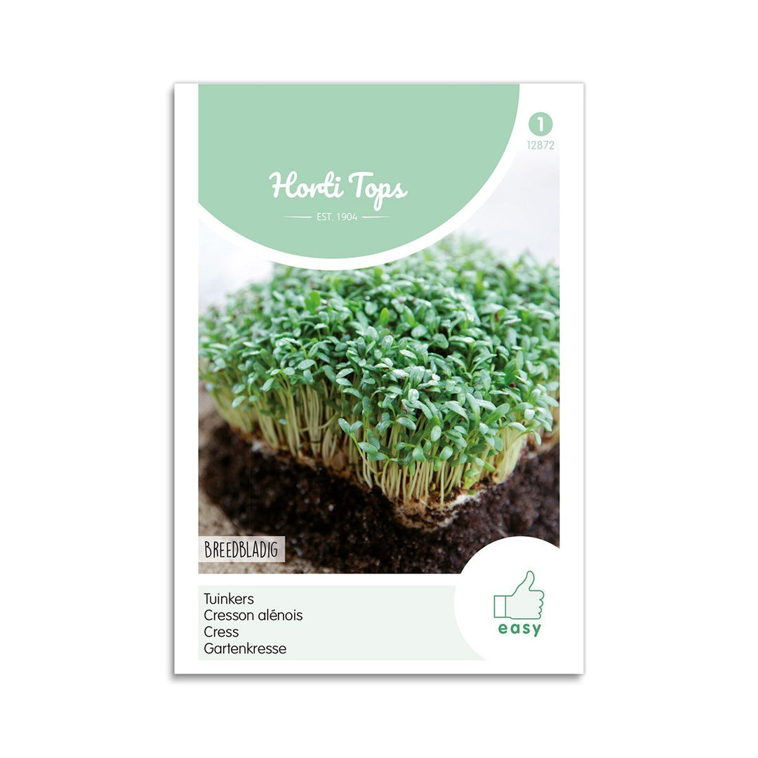 Produktbillede af Bredbladet karse frø Horti Tops på tilbud i høj kvalitet