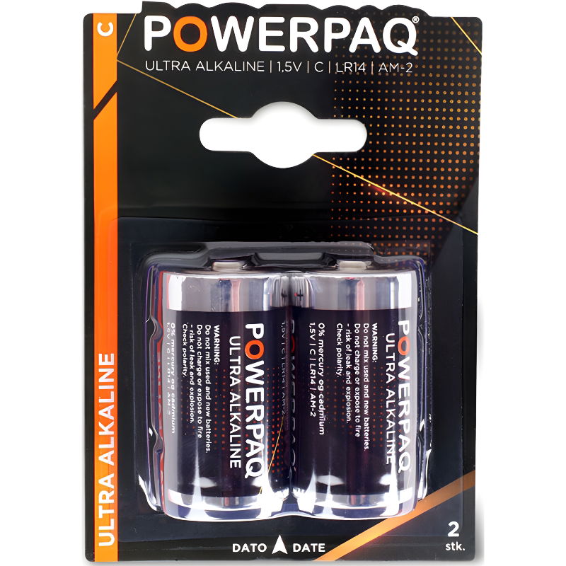 Produktbillede af Batterier Ultra Alkaline C Powerpaq på tilbud i premium kvalitet