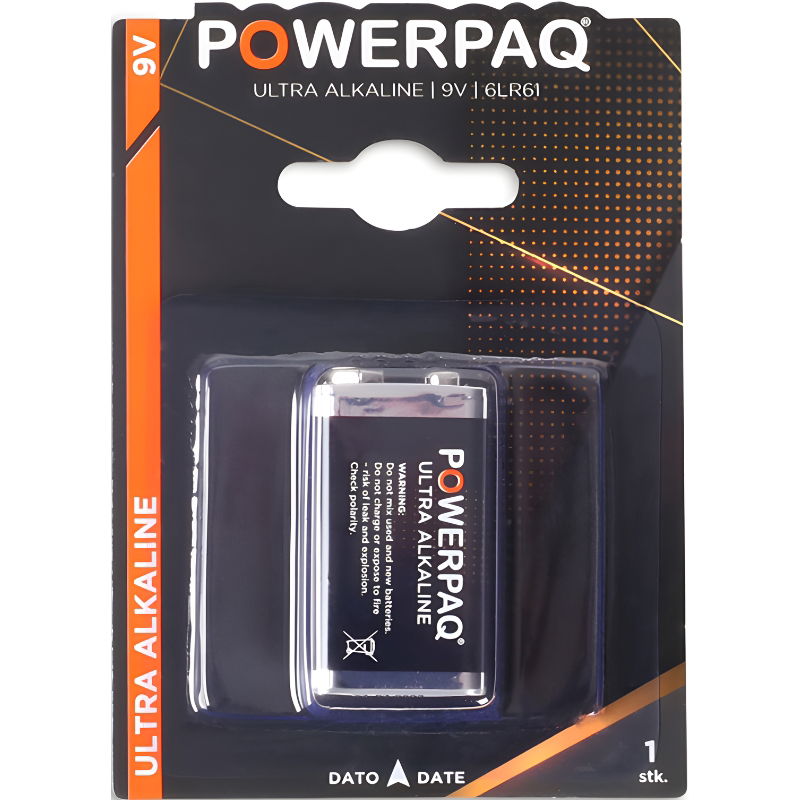 Produktbillede af Batterier Ultra Alkaline 9v Powerpaq på tilbud i premium kvalitet