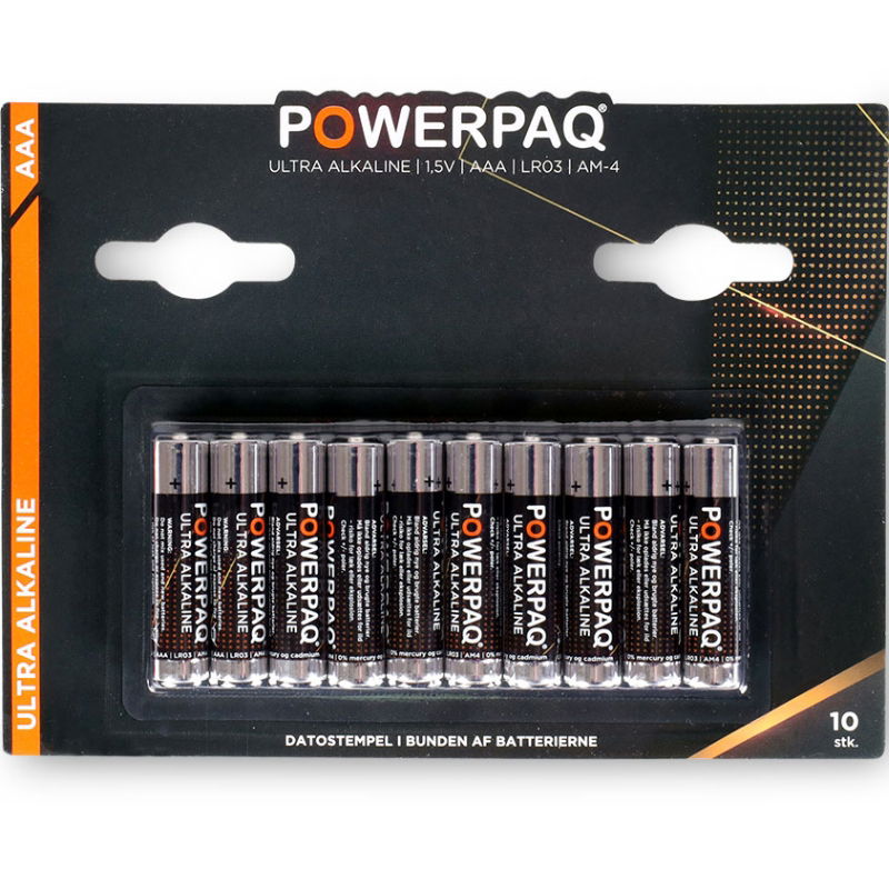 Produktbillede af Batterier Ultra Alkaline Aaa Powerpaq på tilbud i premium kvalitet