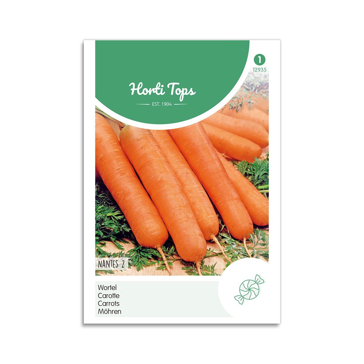 Produktbillede af Sommergulerod frø Nantes 2 Horti Tops på tilbud i høj kvalitet