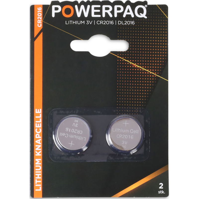 Produktbillede af Batterier Lithium Cr2016 Powerpaq på tilbud i premium kvalitet