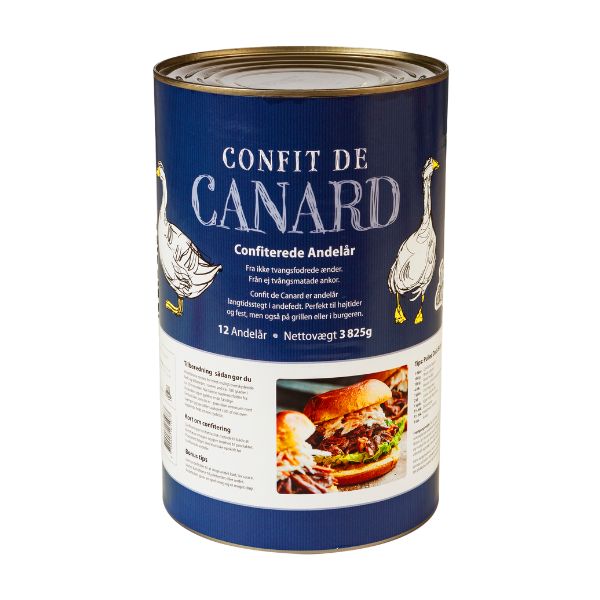 Produktbillede af Confit De Canard Dd 12 Lår 3825g på tilbud i brug