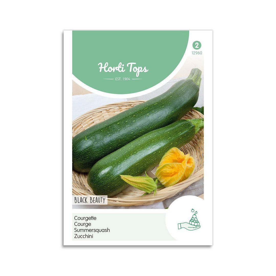 Produktbillede af Sommersquash frø Black Beauty på tilbud i høj kvalitet