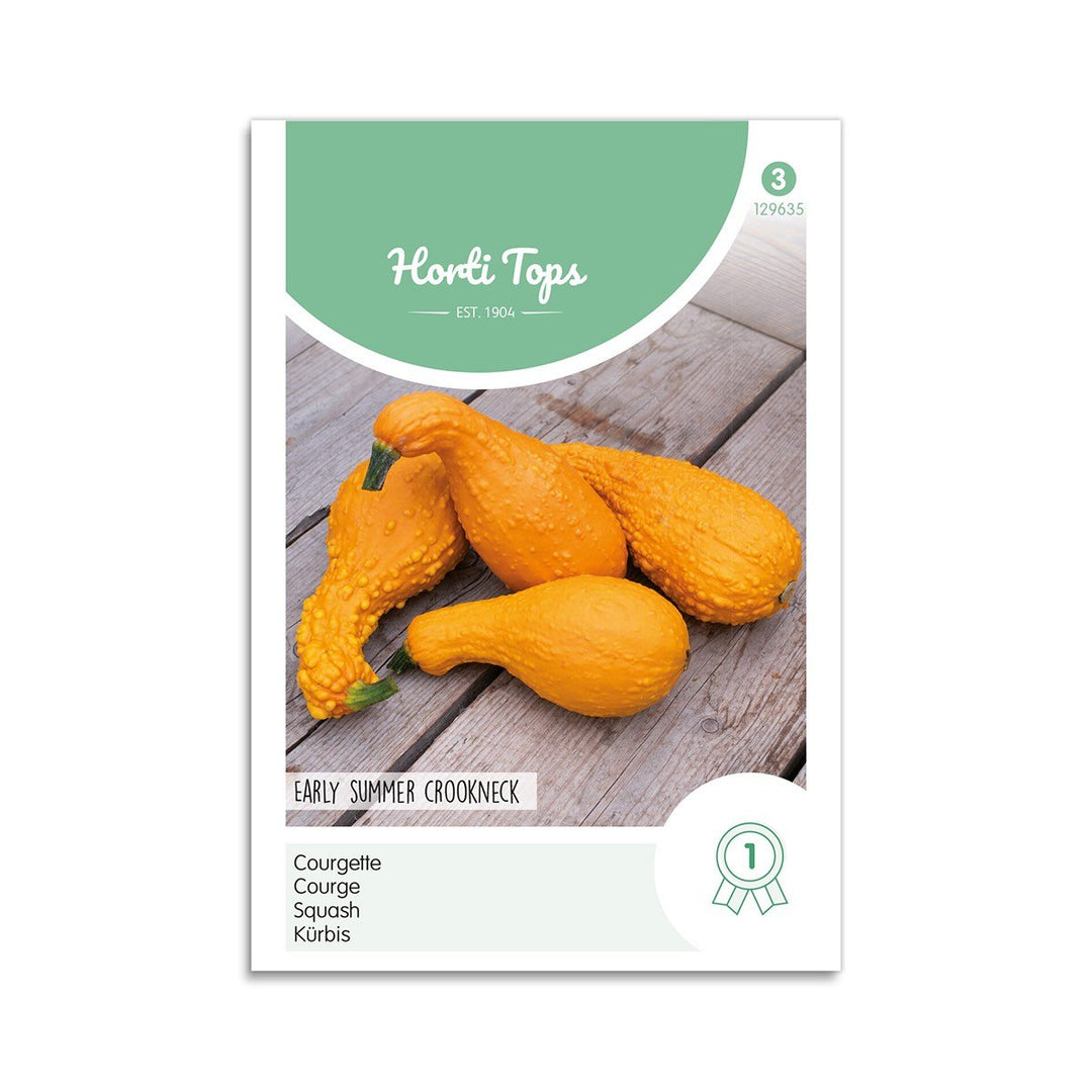 Produktbillede af Squash frø Early Summer Crookneck Horti Tops på tilbud i høj kvalitet