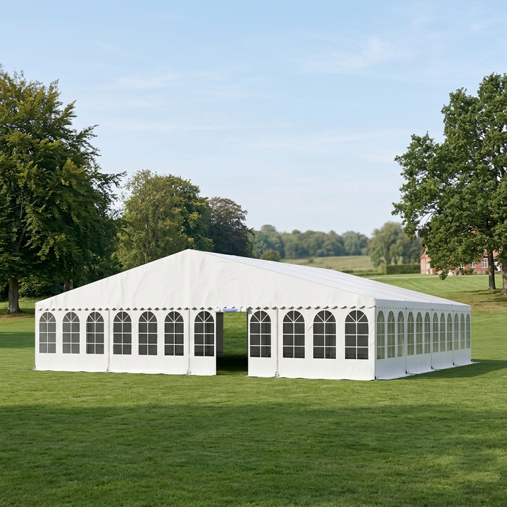 Partytelt Komplet 12 x 12 mtr. HVID