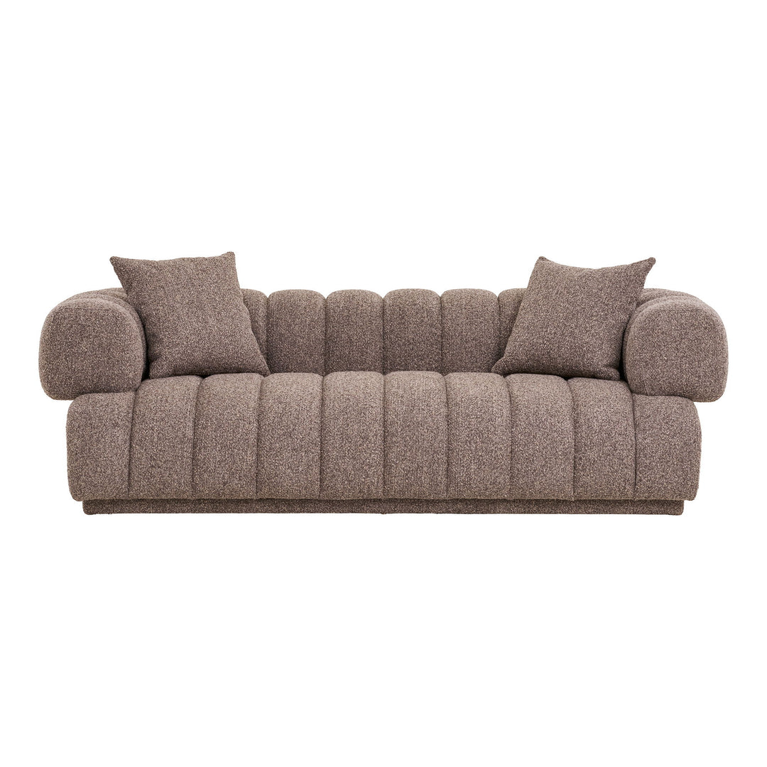 Produktbillede af HOUSE NORDIC Aurora sofa m. 2 puder brun polyester/aktryl i premium kvalitet