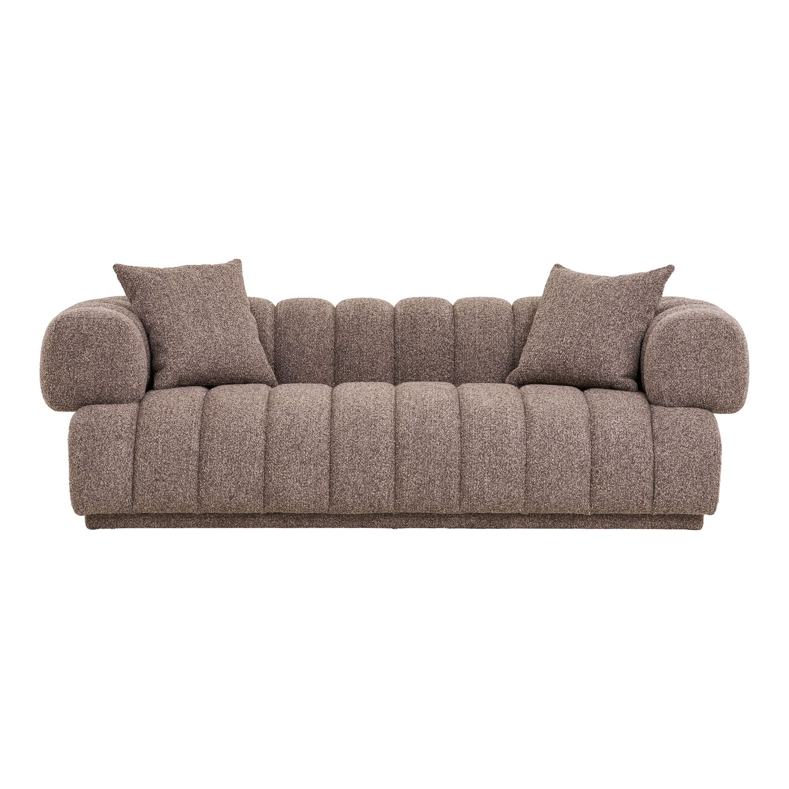 Produktbillede af HOUSE NORDIC Aurora sofa m. 2 puder brun polyester/aktryl i premium kvalitet