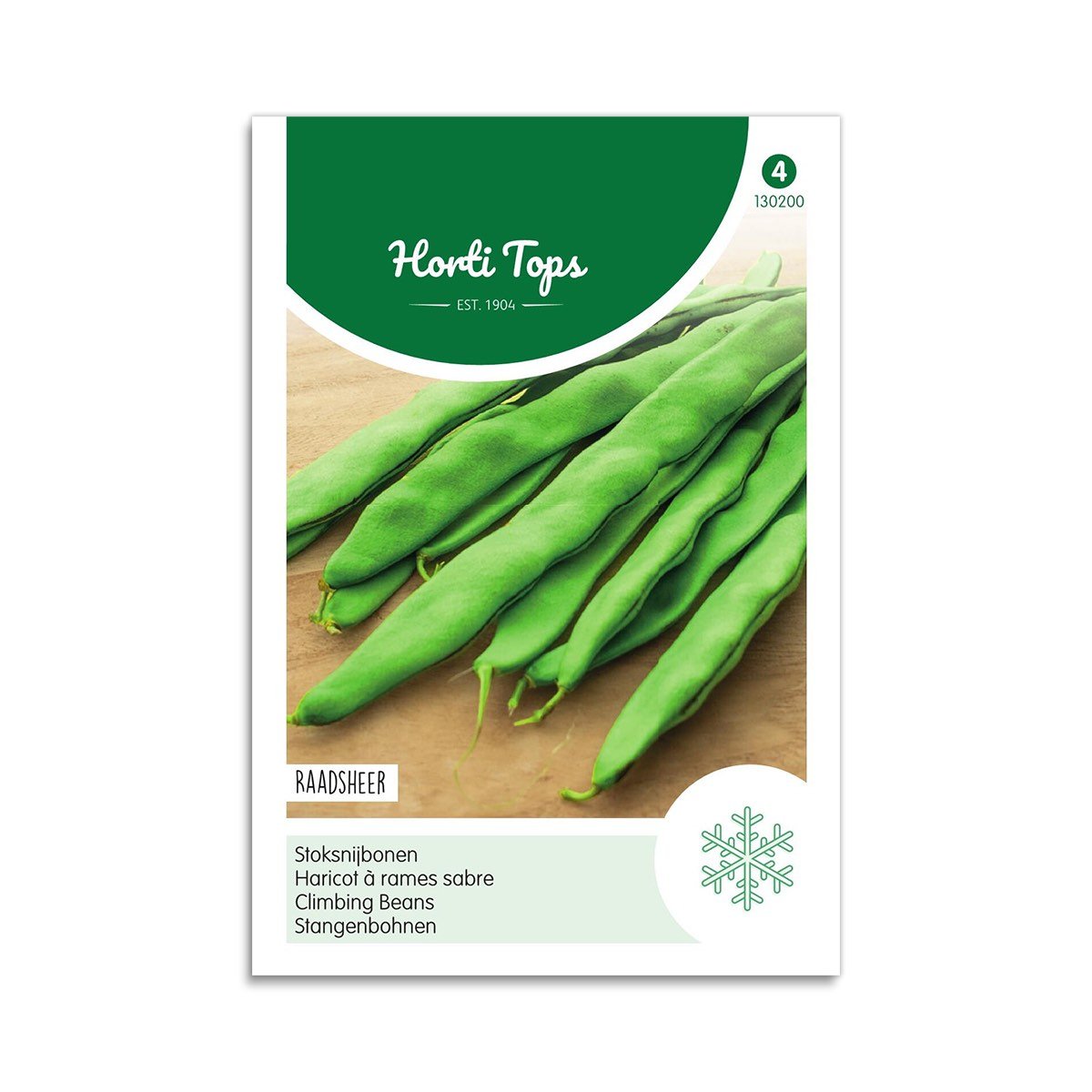 Produktbillede af Stangbønne frø Raadsheer Horti Tops på tilbud i høj kvalitet