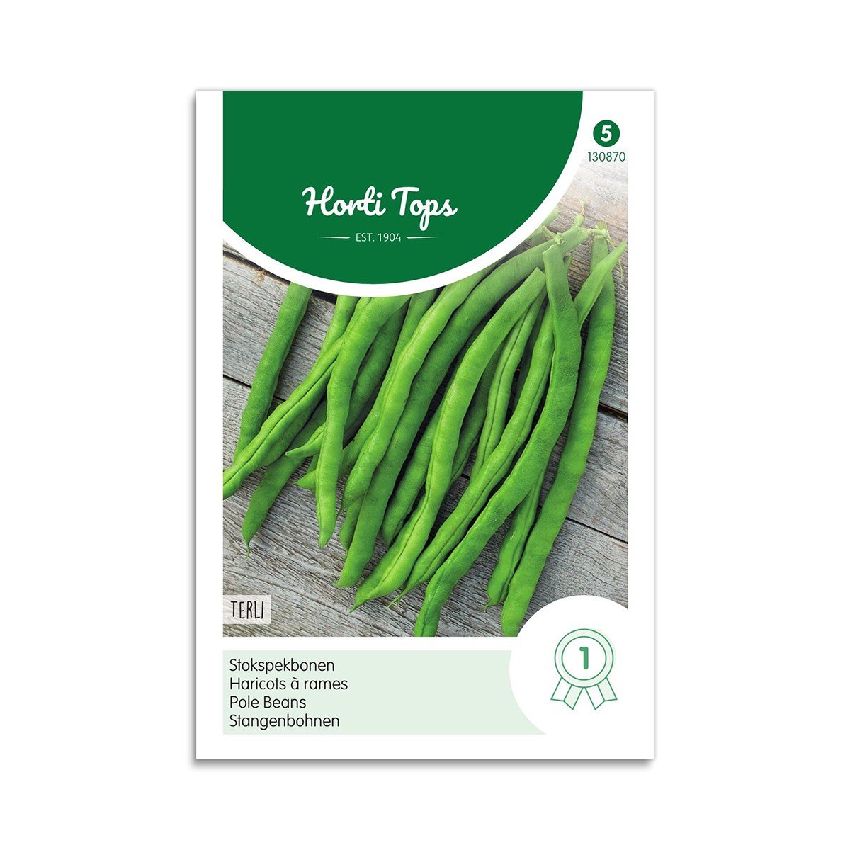Produktbillede af Stangbønne frø Terli Horti Tops på tilbud i høj kvalitet