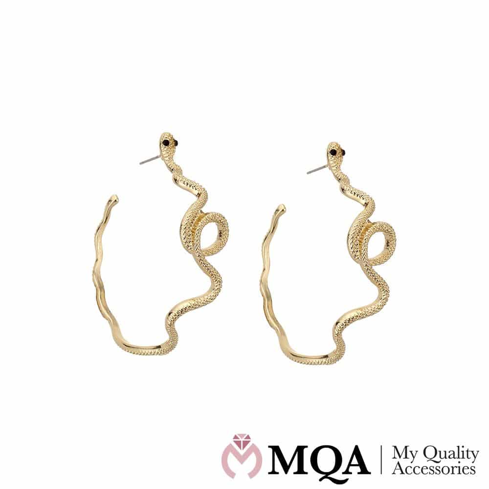 Produktbillede af Køb Øreringe snoet slange på tilbud