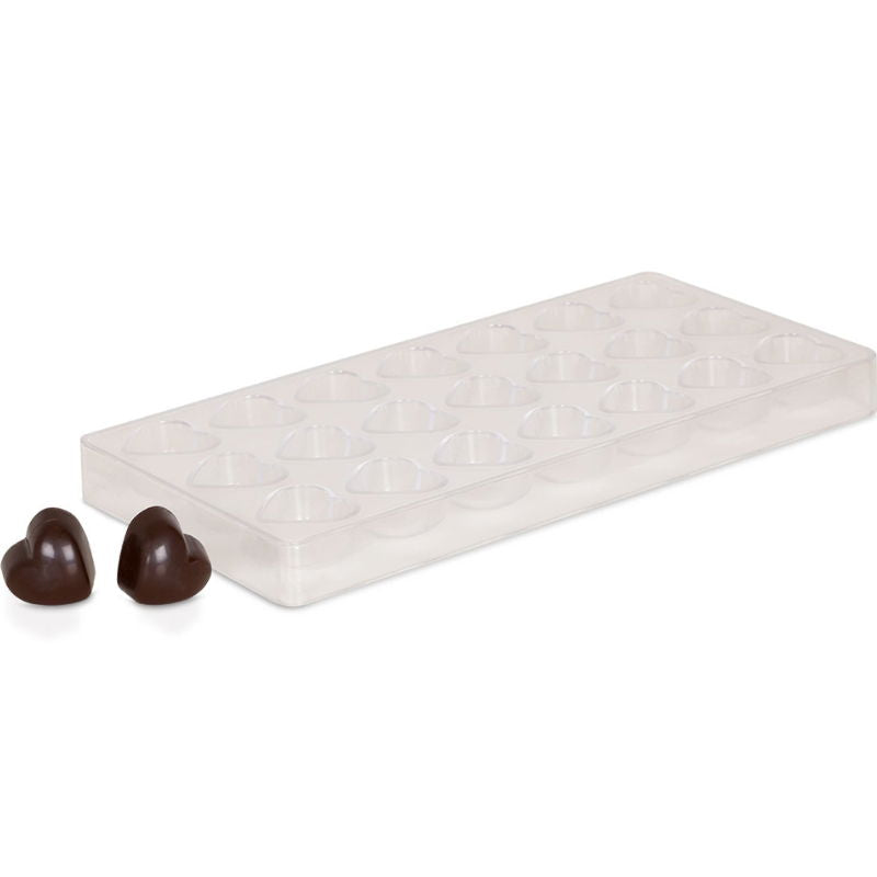 Produktbillede af Chokoladeform Klar Plast Hjerter Royal Series på tilbud i premium kvalitet