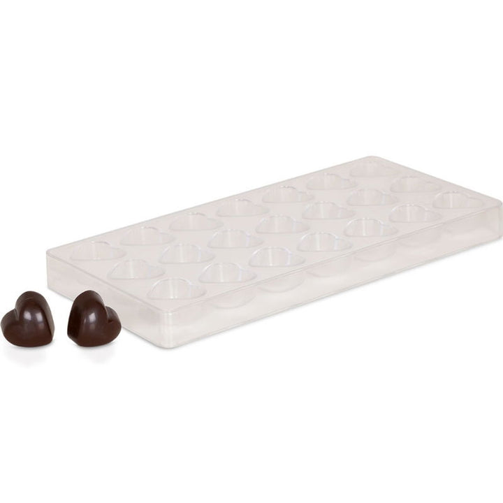 Produktbillede af Chokoladeform Klar Plast Hjerter Royal Series på tilbud i premium kvalitet