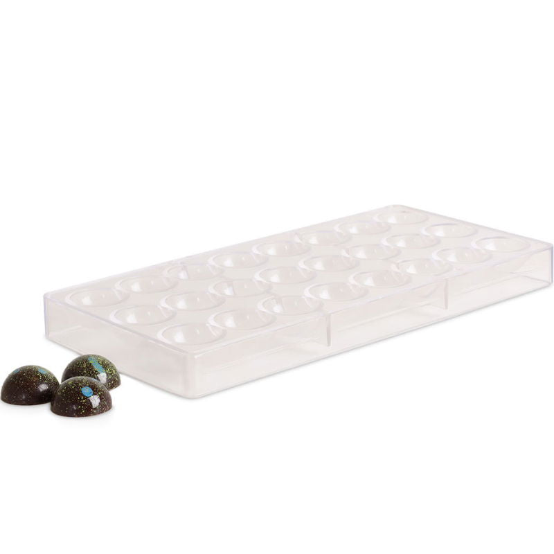 Produktbillede af Chokoladeform Klar Plast Halvkugler Royal Series på tilbud i premium kvalitet