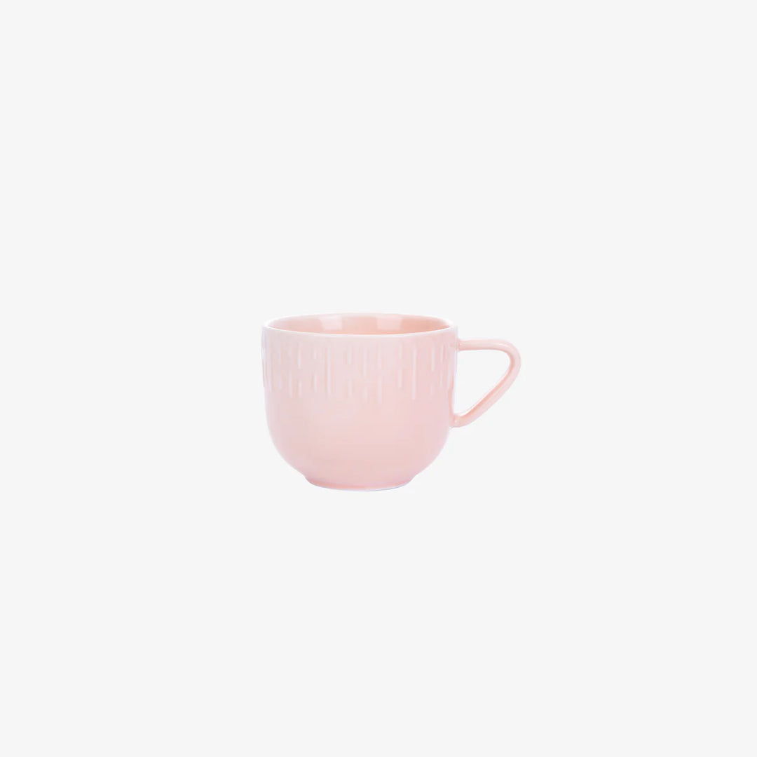 Produktbillede af Aida Confetti Kaffekop m/relief porcelæn 20 cl Pink i premium kvalitet
