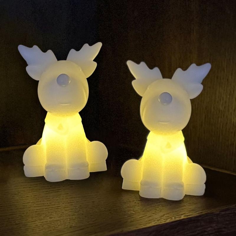 Produktbillede af Sirius Naja LED rensdyr 2 stk hvid 6x7x9.1cm i premium kvalitet