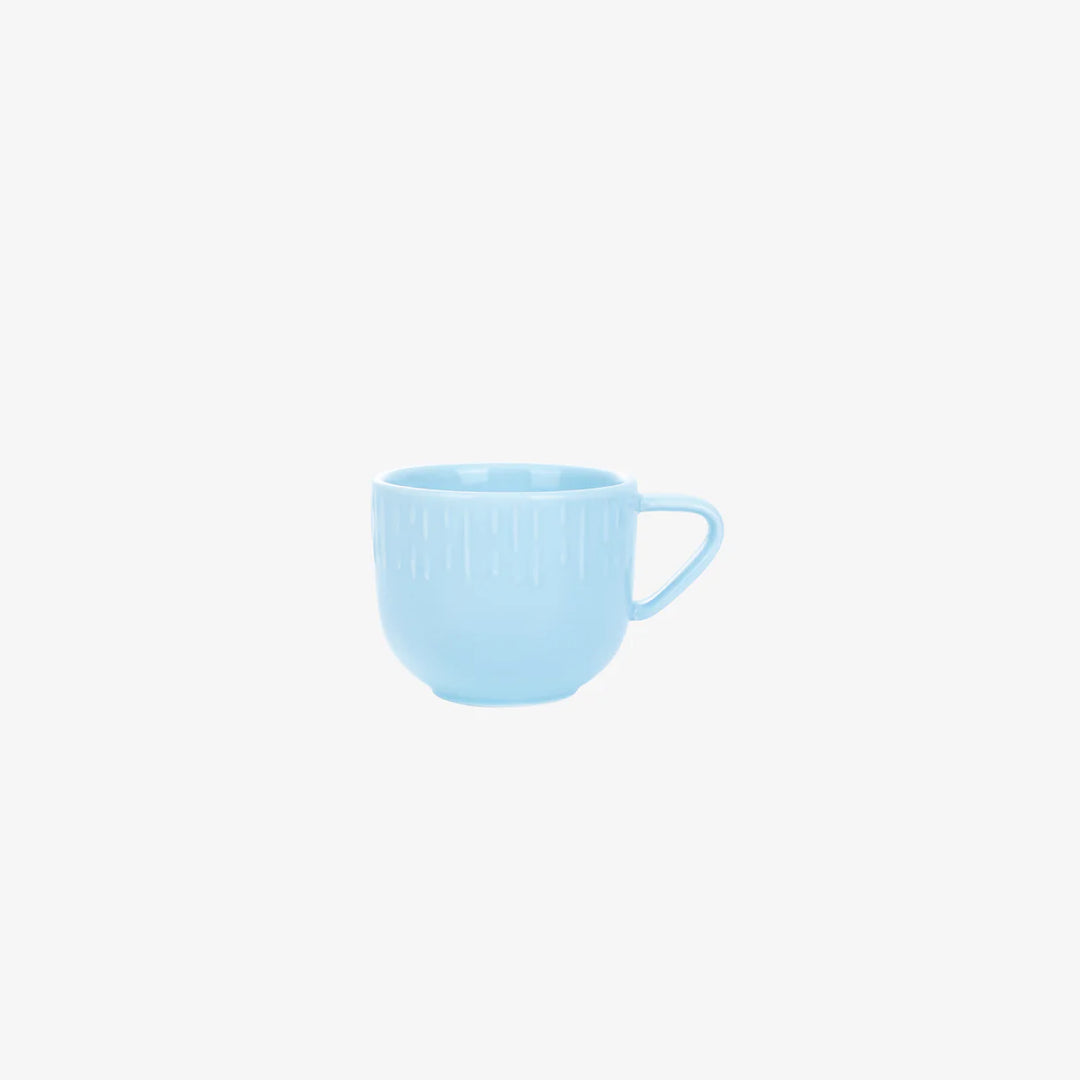 Produktbillede af Aida Confetti kaffekop m/relief porcelæn 20 cl Aqua i premium kvalitet
