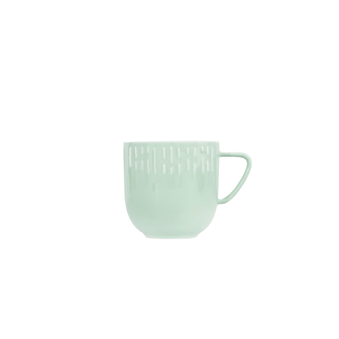 Produktbillede af Aida Confetti Krus m/relief porcelæn 35 cl Pistacie i premium kvalitet