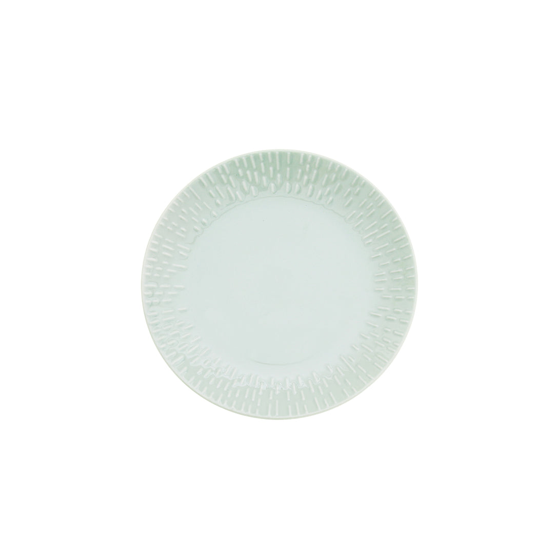 Produktbillede af Aida Confetti Desserttallerken m/relief porcelæn 21 cm Pistacie i premium kvalitet