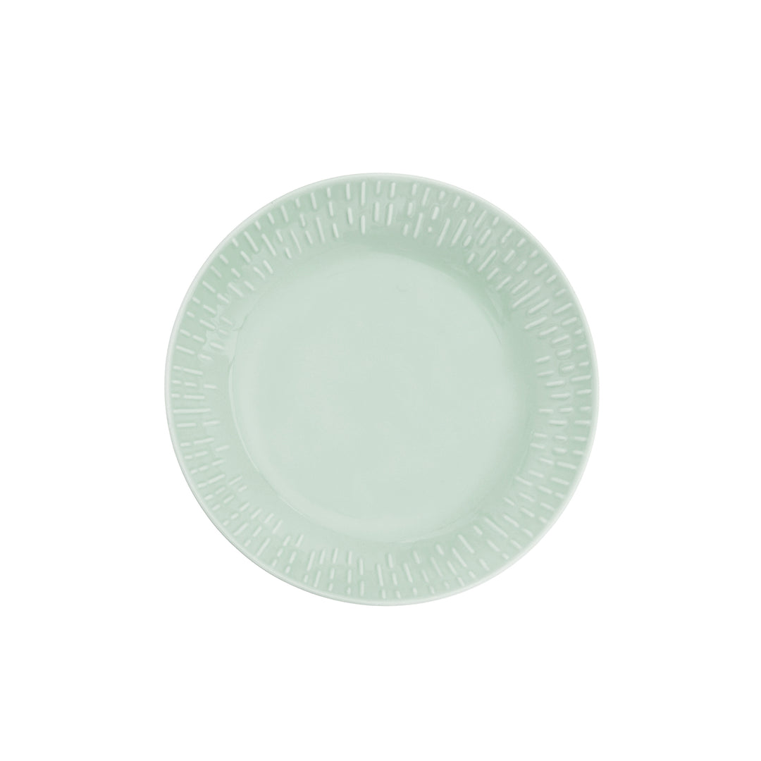 Produktbillede af Aida Confetti Pastatallerken m/relief porcelæn Pistacie i premium kvalitet