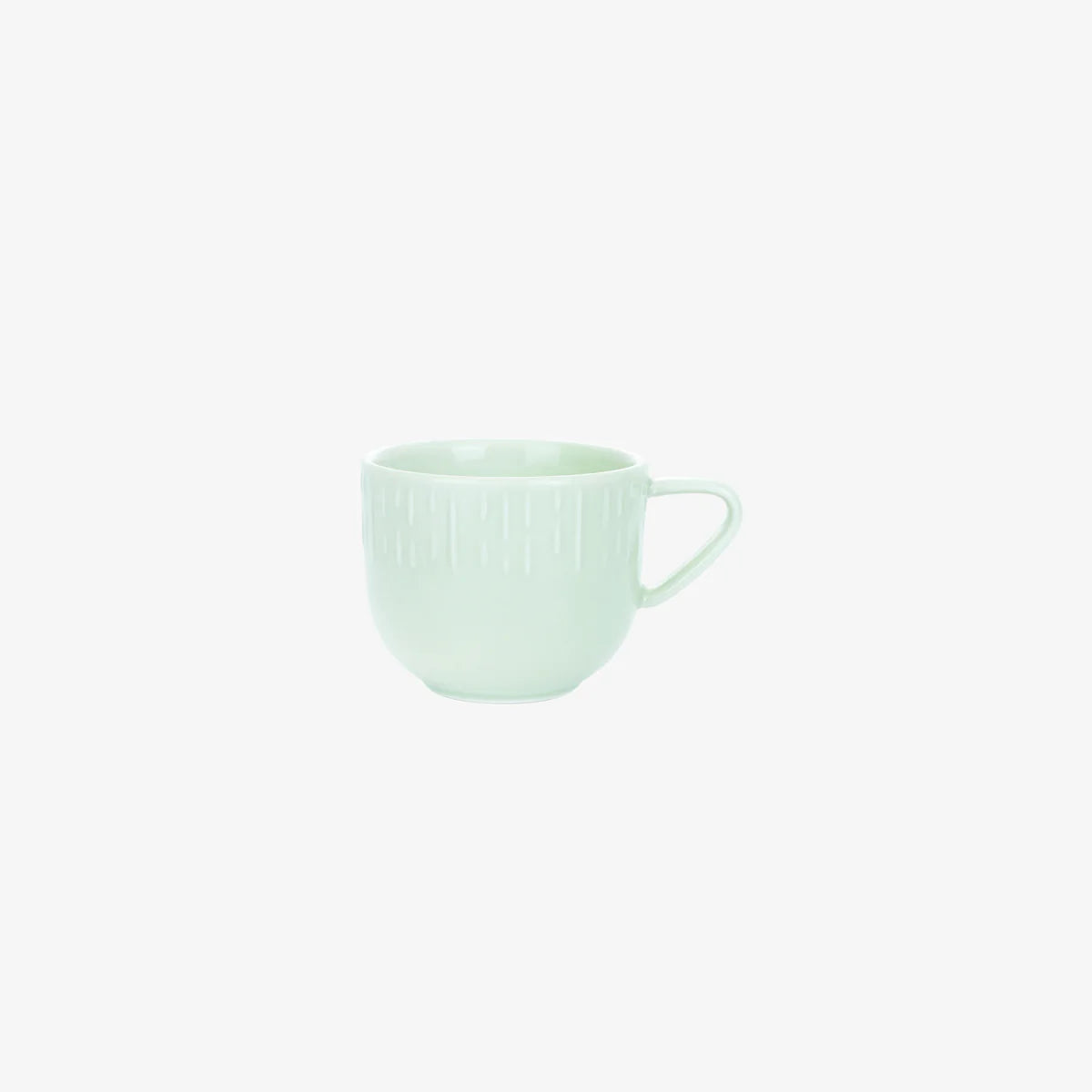 Produktbillede af Aida Confetti Kaffekop m/relief porcelæn 20 cl Pistacie i premium kvalitet