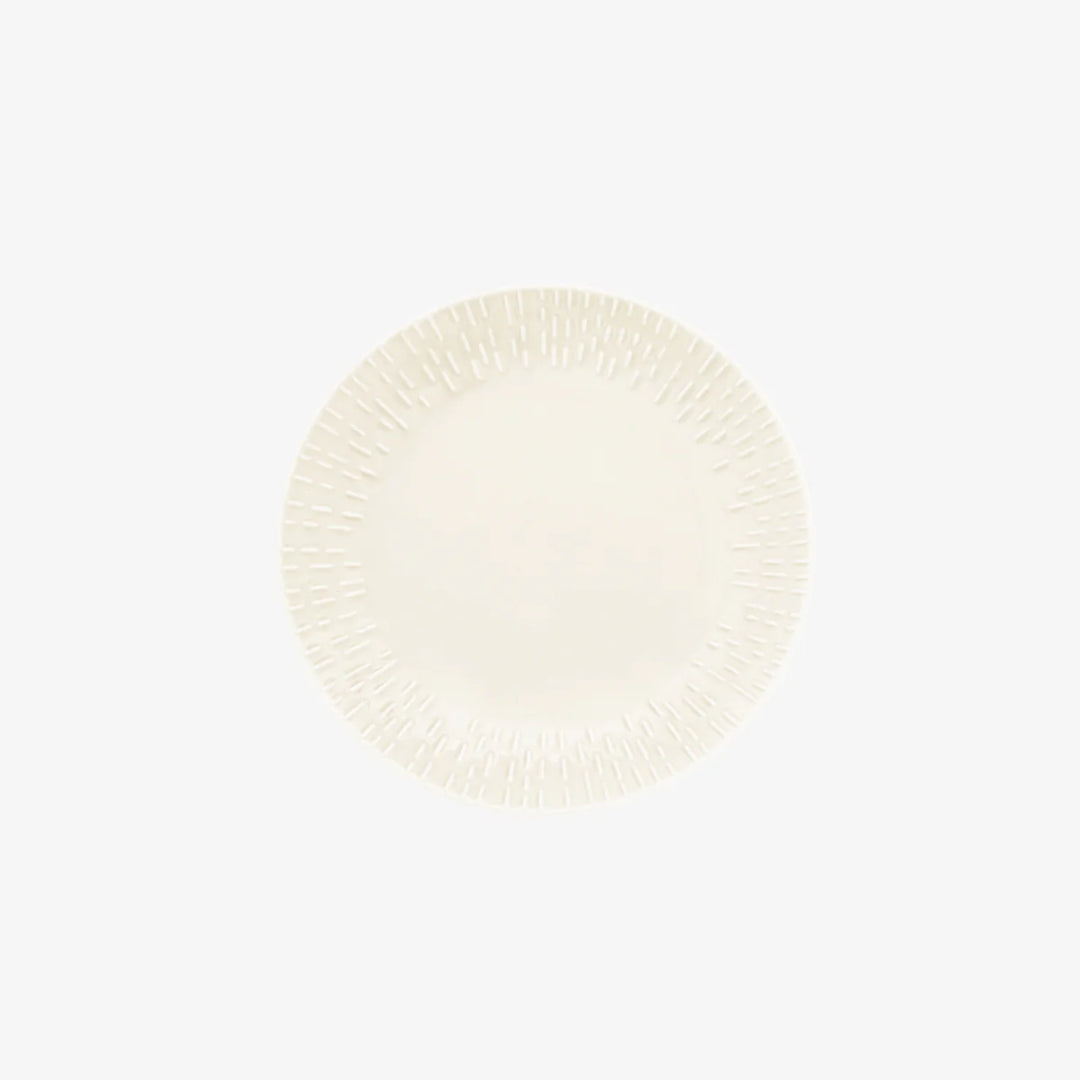 Produktbillede af Aida Confetti Desserttallerken m/relief porcelæn 21 cm. Vanilla i premium kvalitet