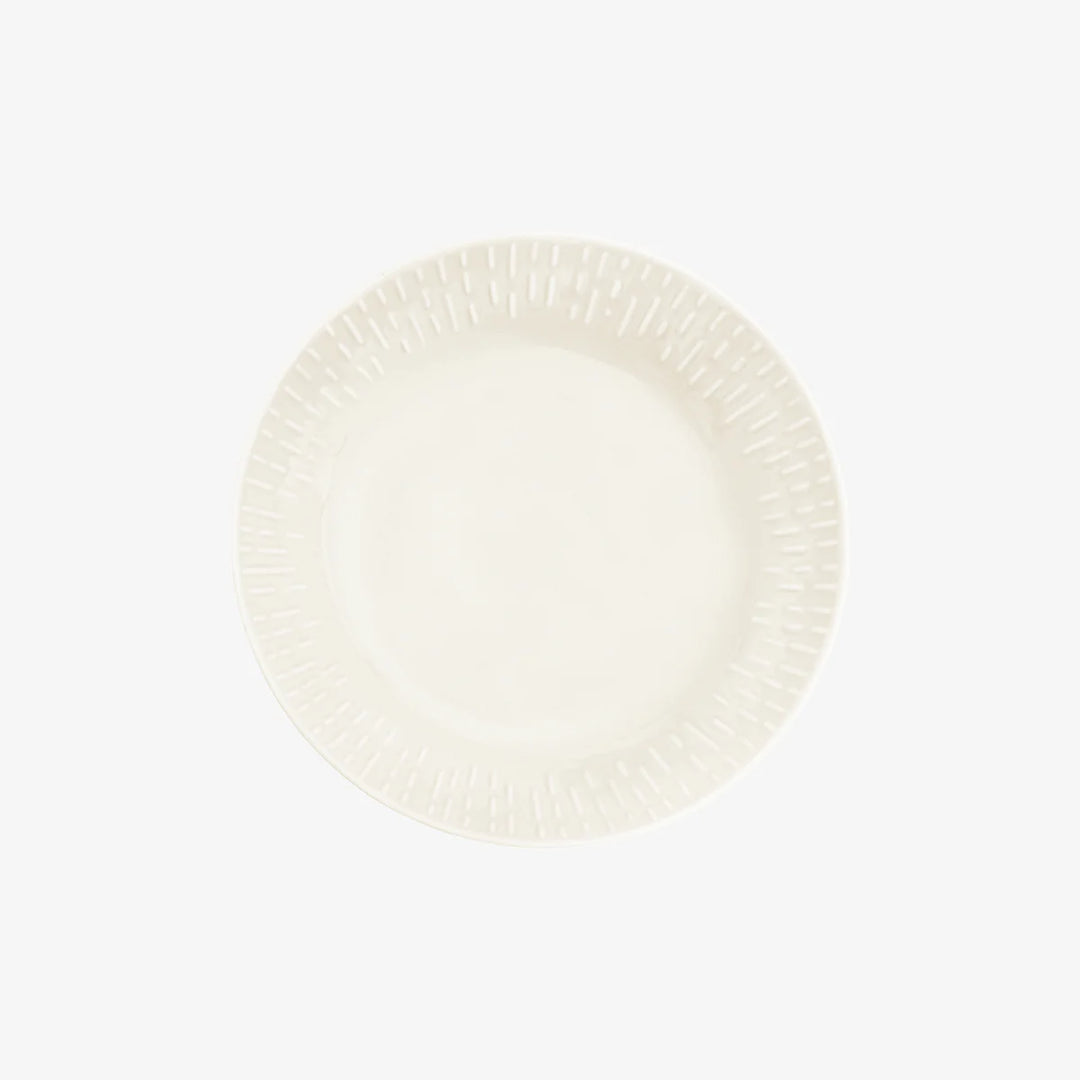 Produktbillede af Aida Confetti Pastatallerken m/relief porcelæn 23 cm. Vanilla i premium kvalitet