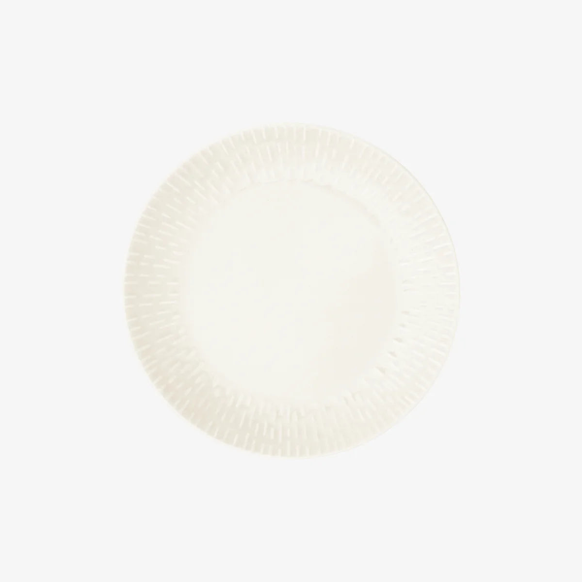 Produktbillede af Aida Confetti Frokosttallerken m/relief porcelæn 24 cm. Vanilla i premium kvalitet