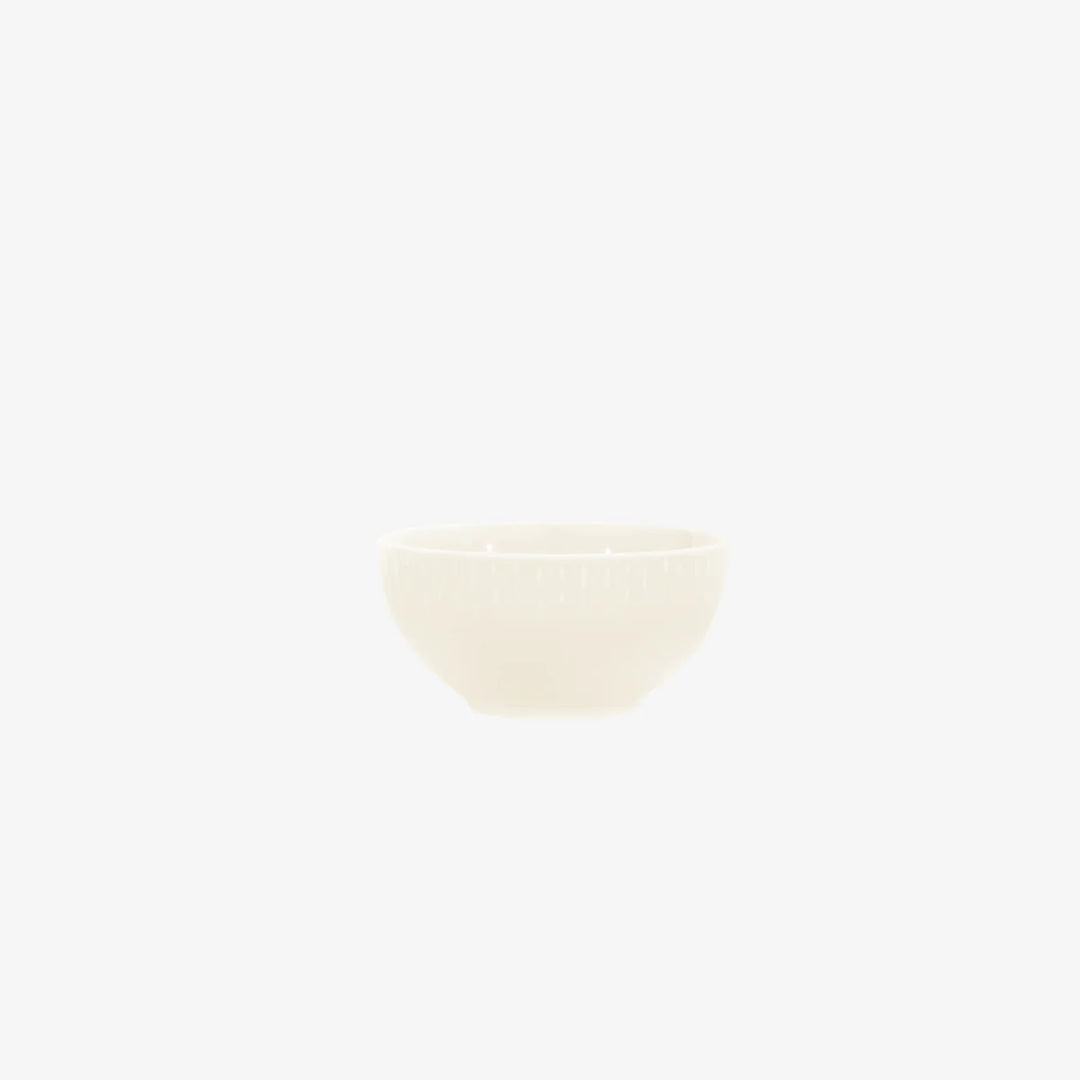 Produktbillede af Aida Confetti Skål m/relief porcelæn 14 cm. Vanilla i premium kvalitet