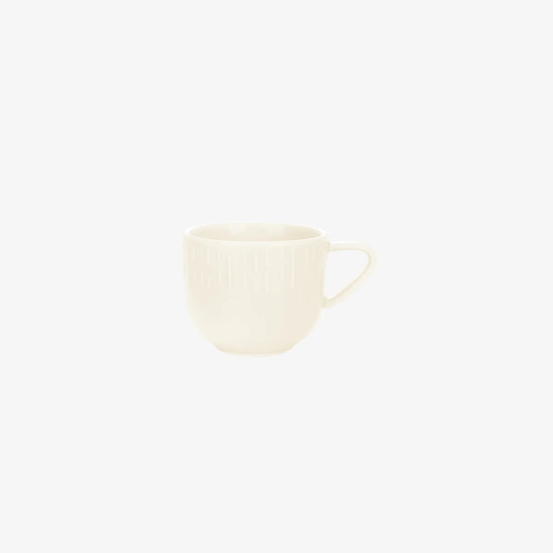 Produktbillede af Aida Confetti Kop m/relief porcelæn 20 cl. Vanilla i premium kvalitet