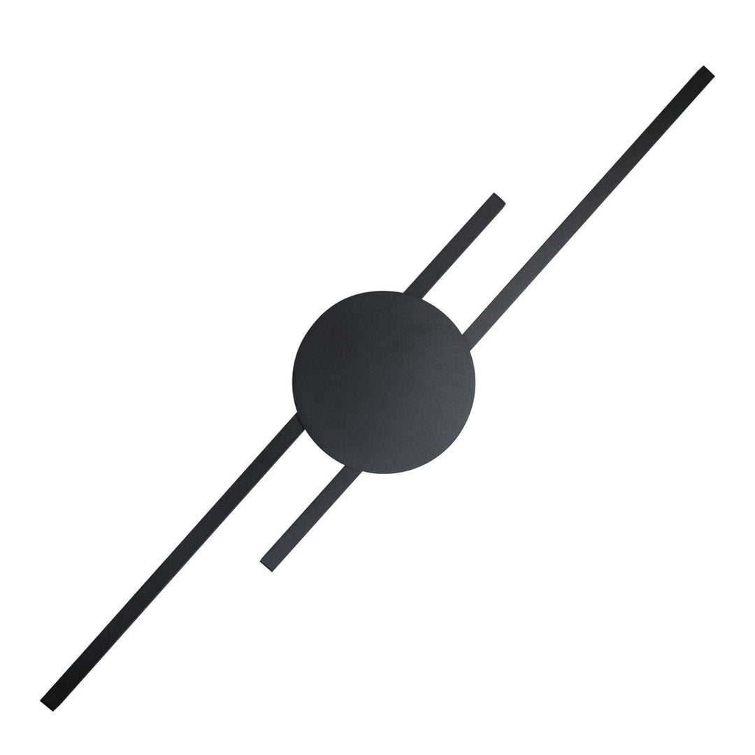 TK Java 2 LED væglampe sort metal