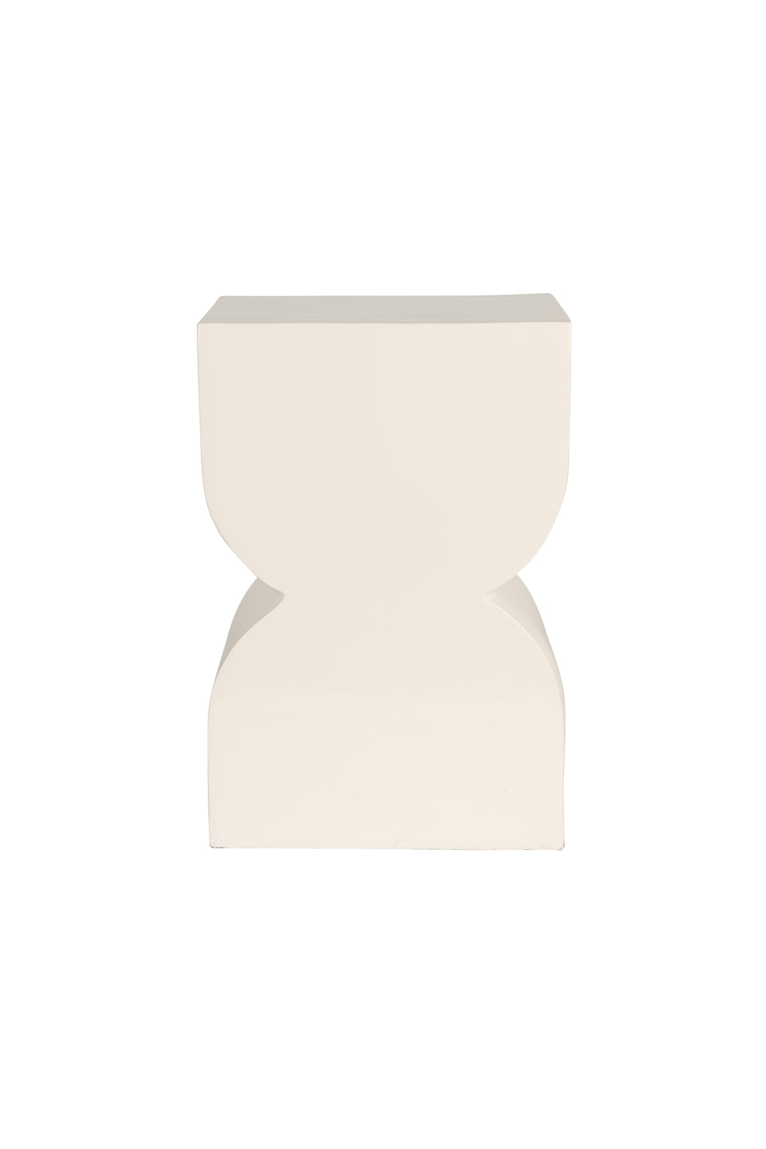 ZUIVER Cones skammel rektangulær blank beige aluminium 21x30