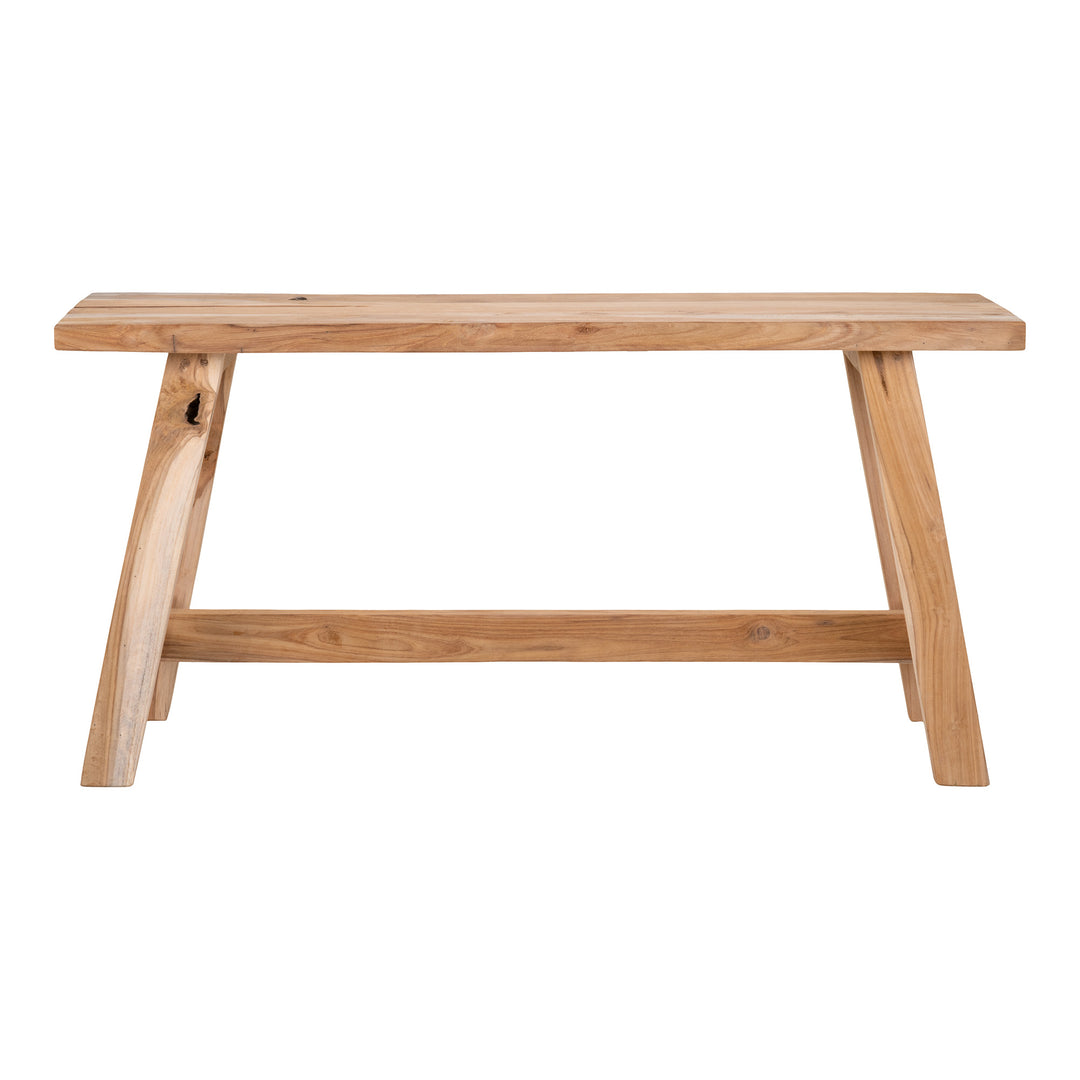 HOUSE NORDIC Barcelona Teak bænk genbrugs teaktræ 90x25