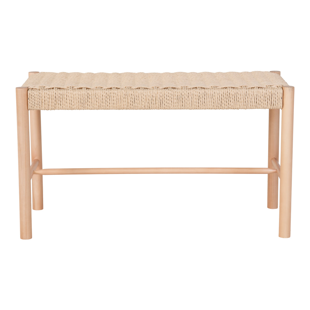 HOUSE NORDIC Abano bænk natur papirflet og natur poppeltræ 35x80