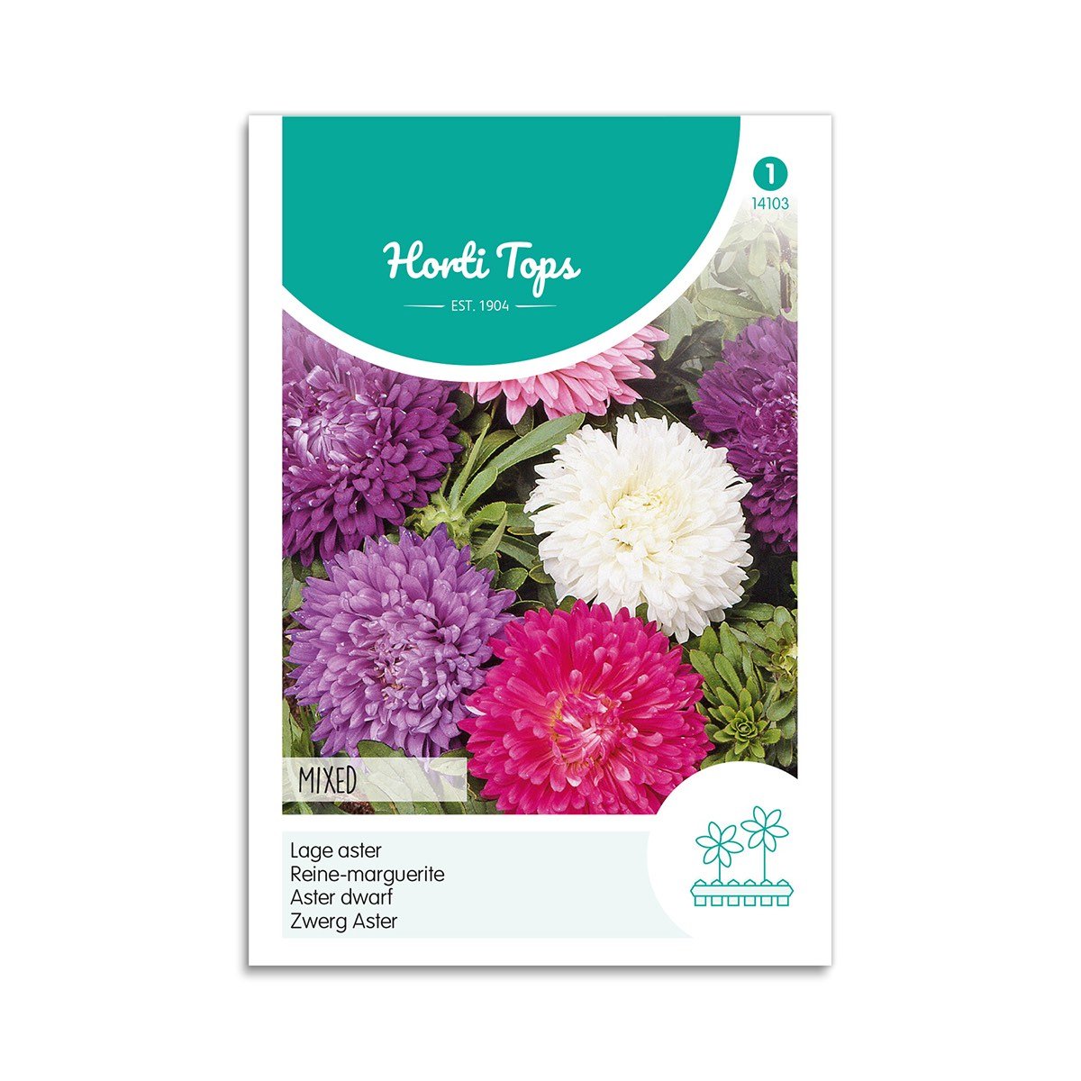 Produktbillede af Asters frø mix Horti Tops på tilbud i høj kvalitet