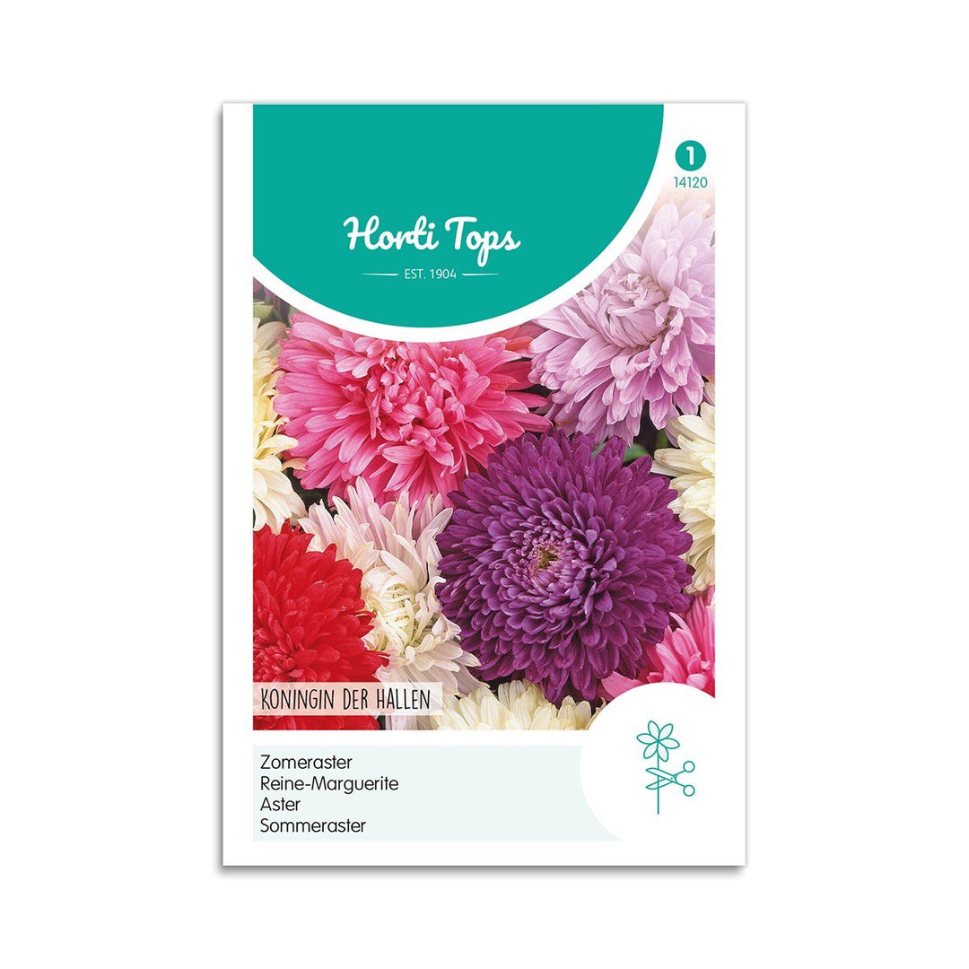 Produktbillede af Asters frø mix Queen Of The Market Horti Tops på tilbud i høj kvalitet