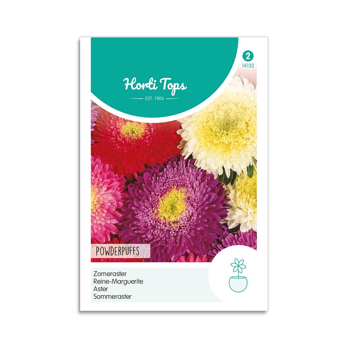 Produktbillede af Asters frø mix Powderpuffs Horti Tops på tilbud i høj kvalitet