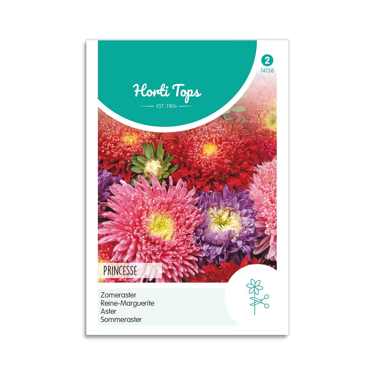 Produktbillede af Asters frø mix Giant Princess Horti Tops på tilbud i høj kvalitet