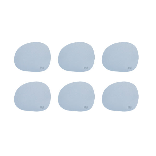 Produktbillede af Aida RAW Silicone soft surface coaster / glasbrikker sky blue 6 stk i premium kvalitet