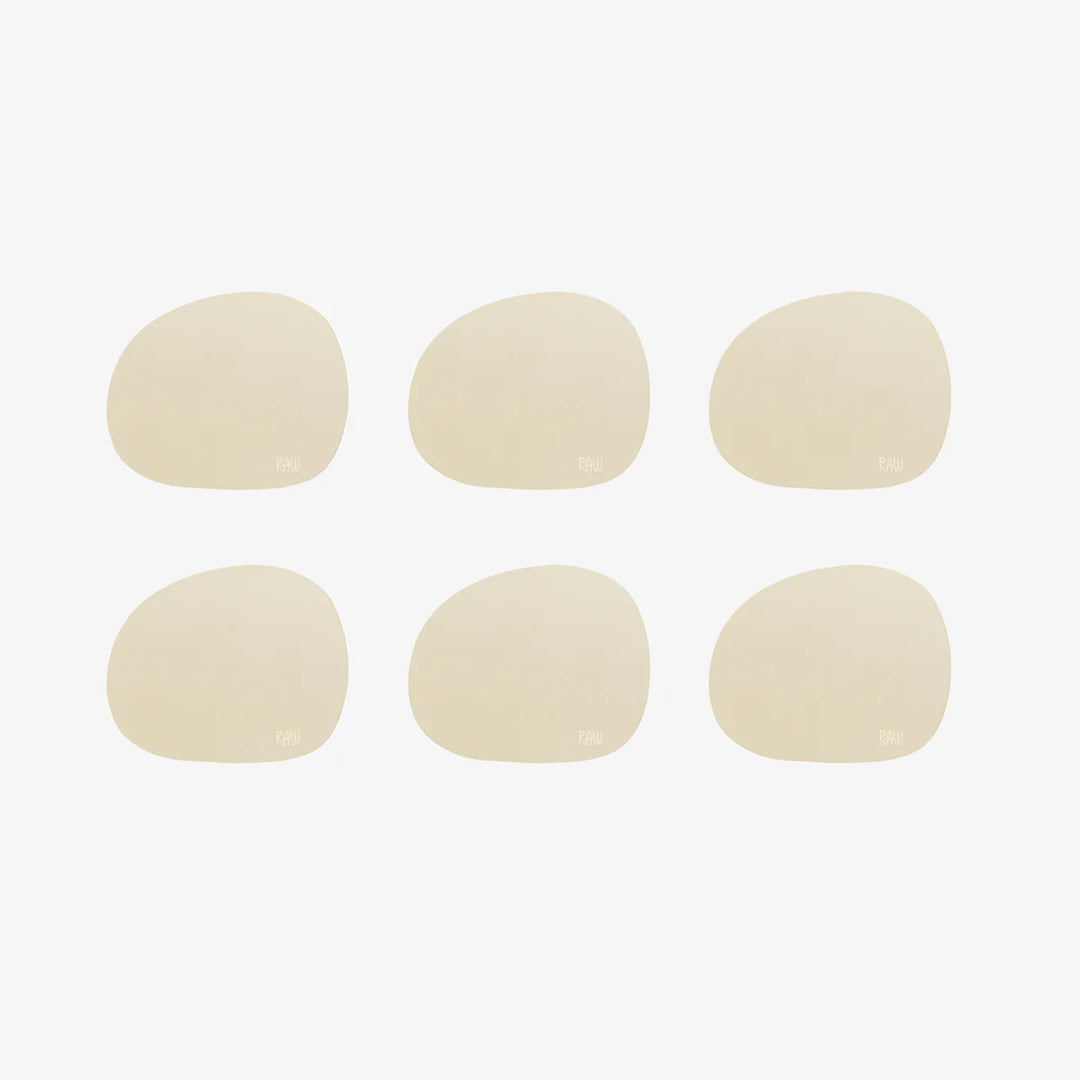Produktbillede af Aida RAW Silicone soft surface coaster / glasbrikker spring sand 6 stk i premium kvalitet