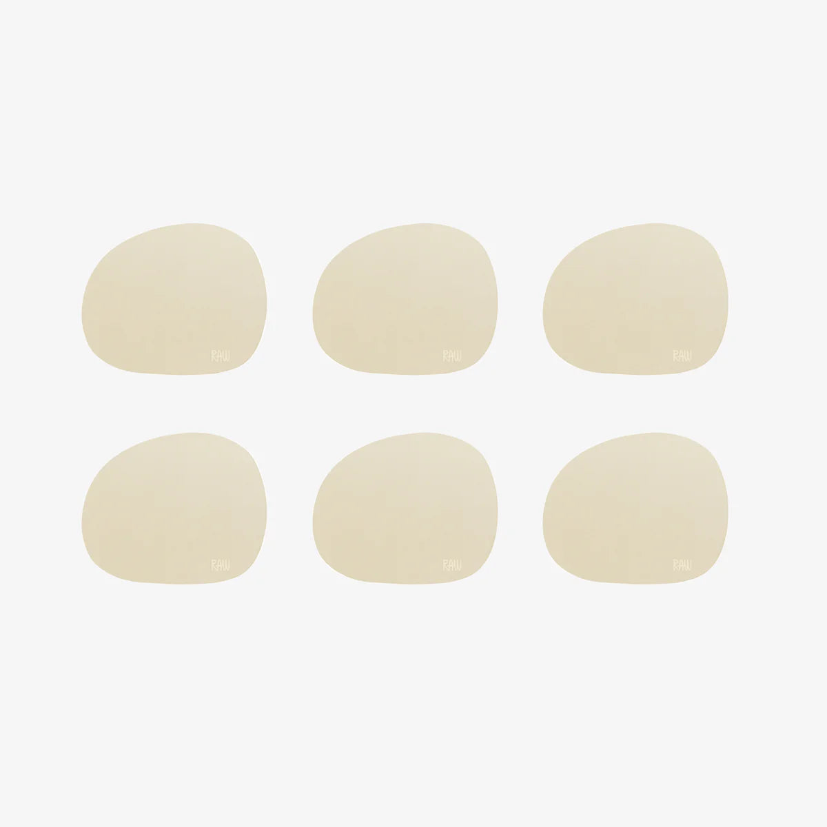 Produktbillede af Aida RAW Silicone soft surface coaster / glasbrikker spring sand 6 stk i premium kvalitet