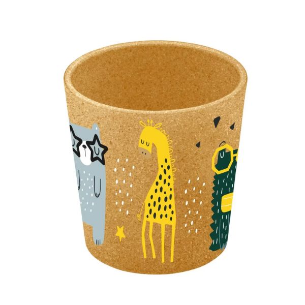 Produktbillede af Connect Cup Zoo 190ml 4 Stk. Wood på tilbud i premium kvalitet