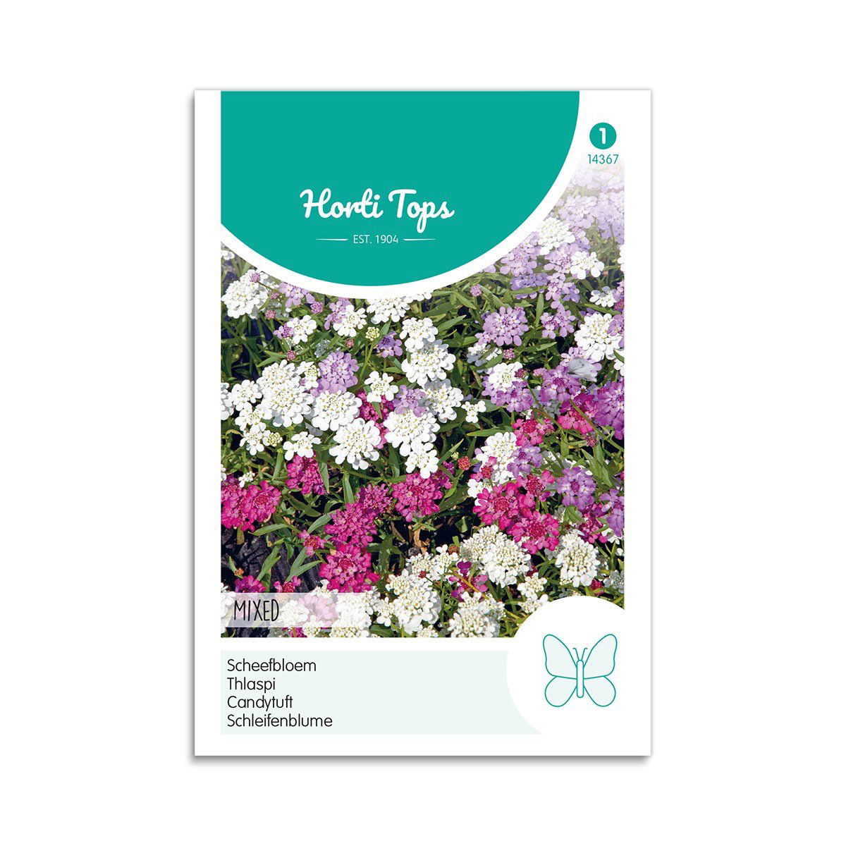 Produktbillede af Sløjfeblomst frø mix Horti Tops på tilbud i høj kvalitet