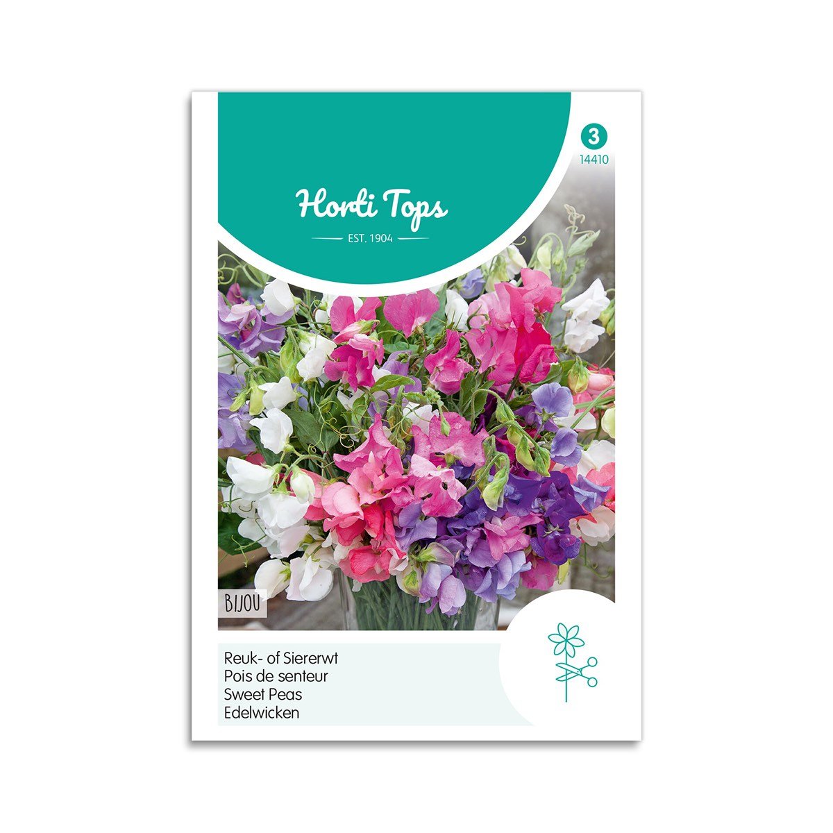 Produktbillede af Ærteblomst frø Bijou Horti Tops på tilbud i høj kvalitet