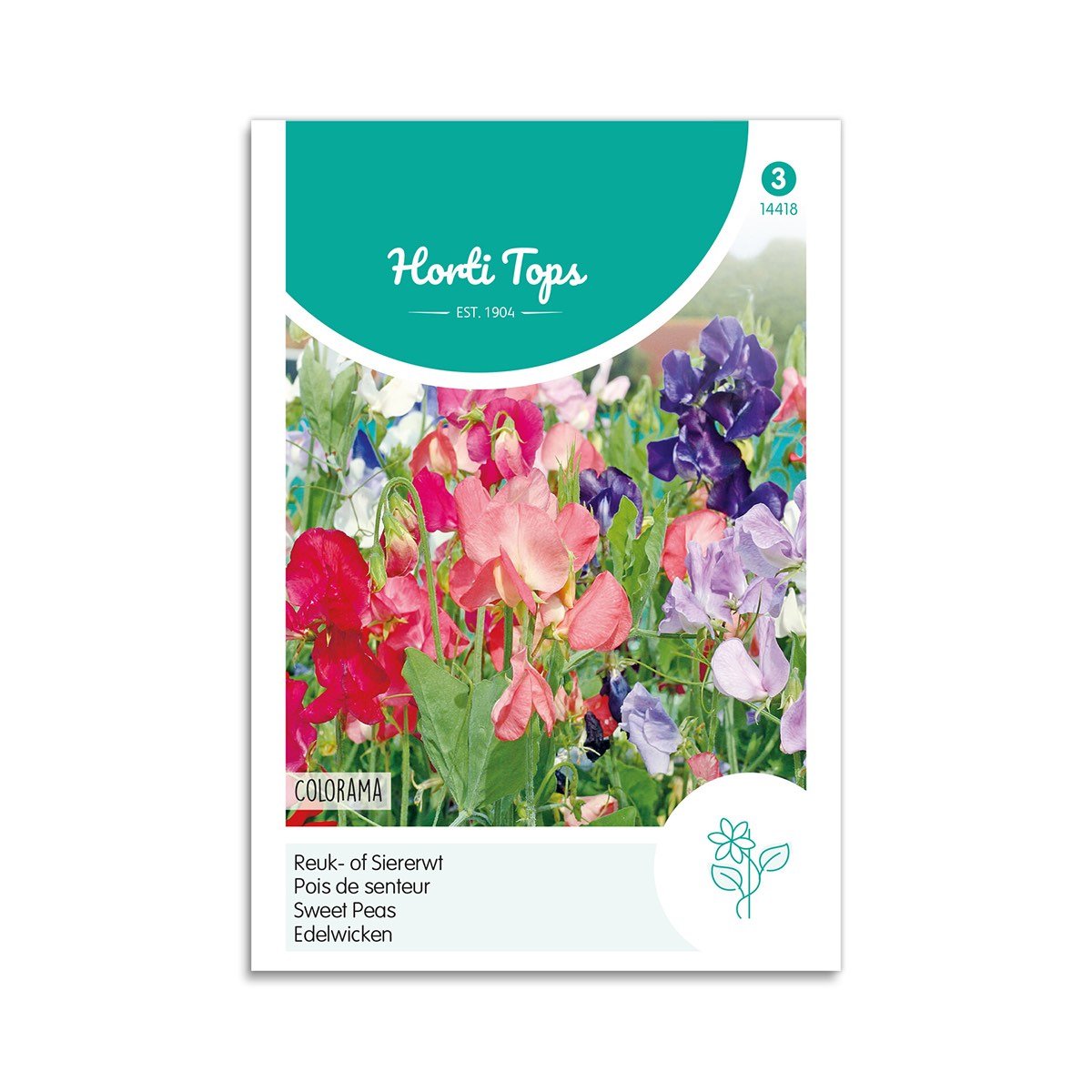 Produktbillede af Ærteblomst frø Colorama Horti Tops på tilbud i høj kvalitet