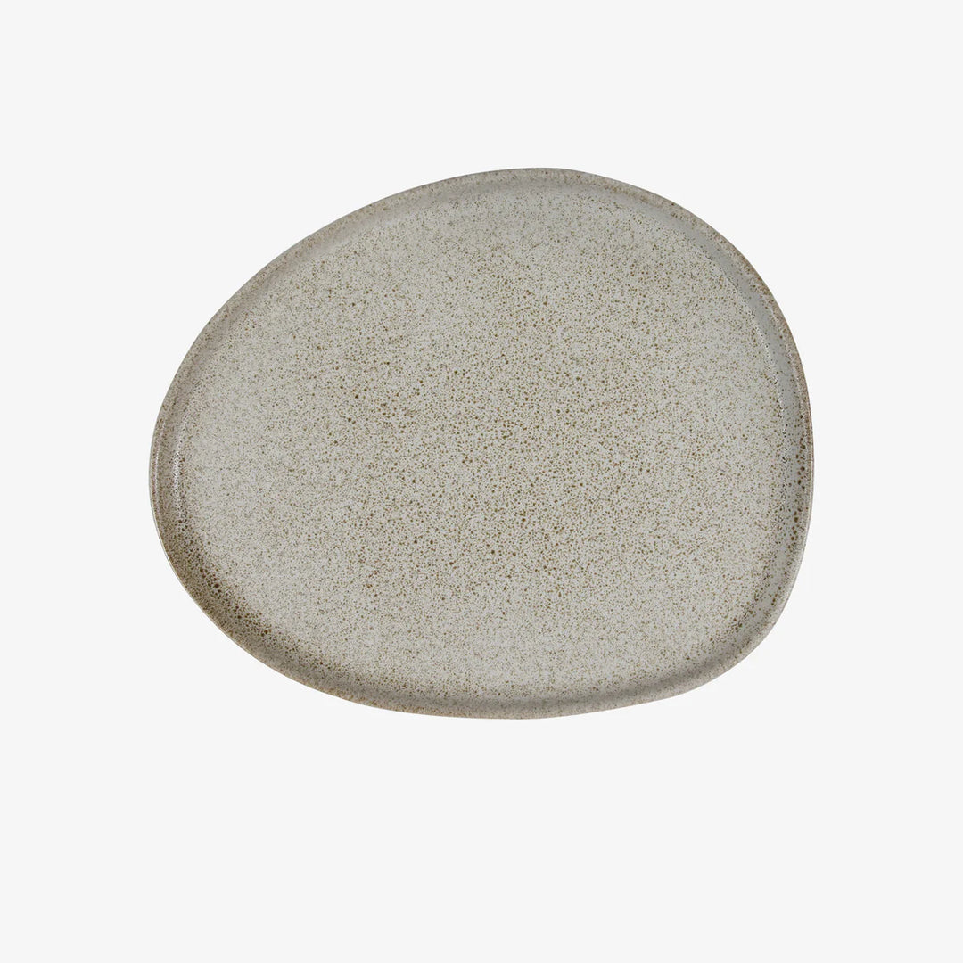 Produktbillede af Aida RAW Organic frokost tallerken 24x21 cm Sandy Beige i premium kvalitet