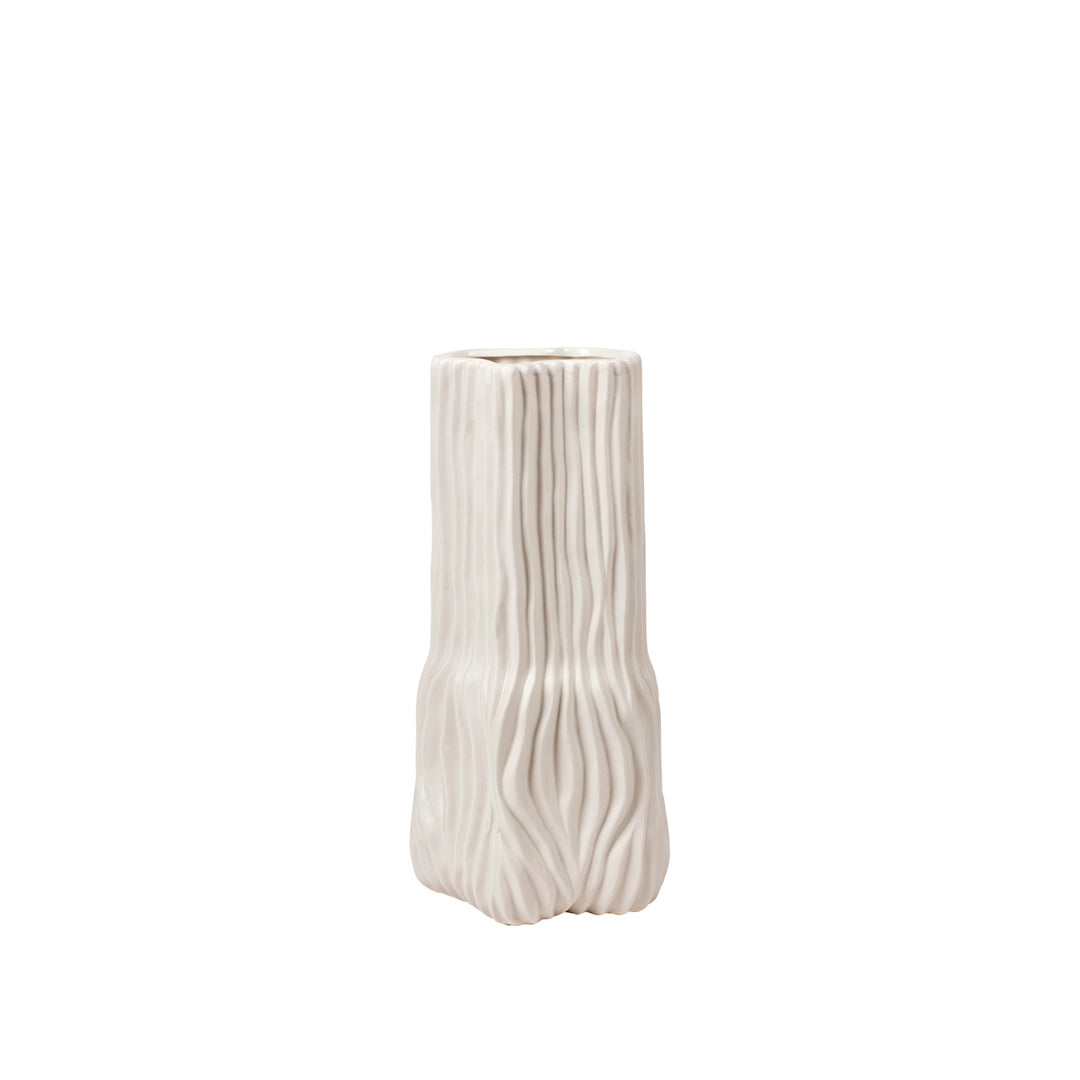 BROSTE COPENHAGEN Magny vase stentøj matglaseret beige H:43 cm