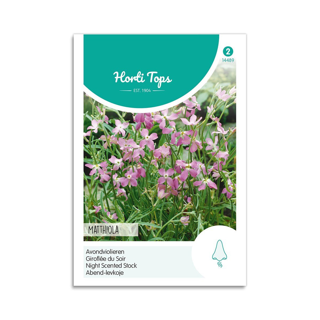 Produktbillede af Levkøj frø Matthiola pink Horti Tops på tilbud i høj kvalitet