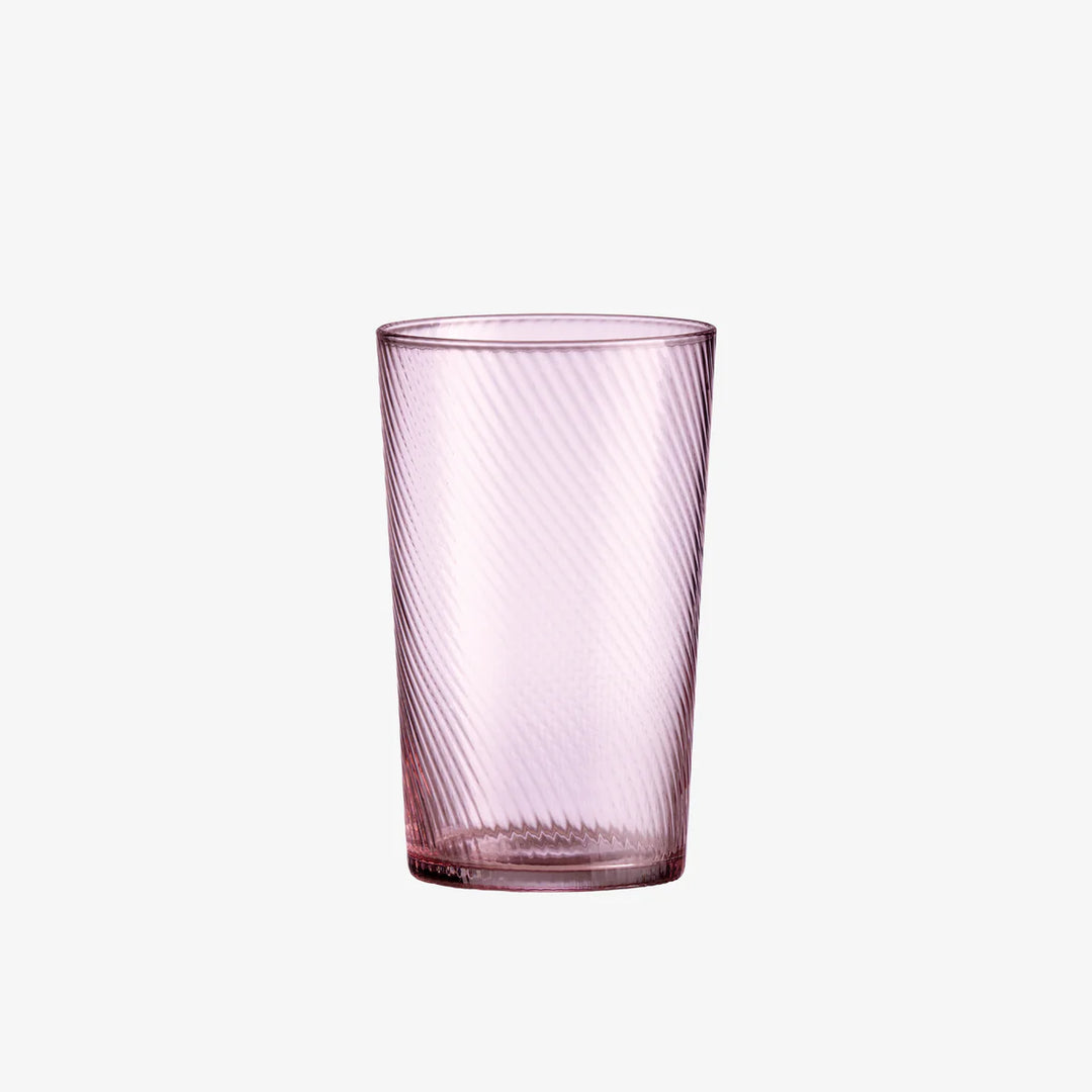Produktbillede af Aida RAW Unique swirl høj vandglas 45 cl. pink i premium kvalitet