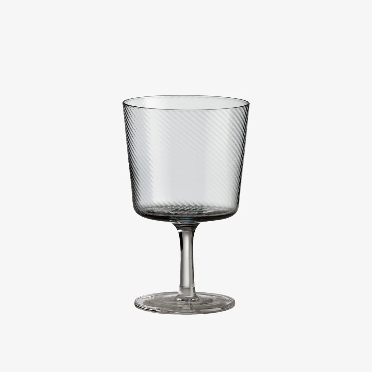 Produktbillede af Aida RAW Unique swirl vinglas 35 cl. smoke i premium kvalitet